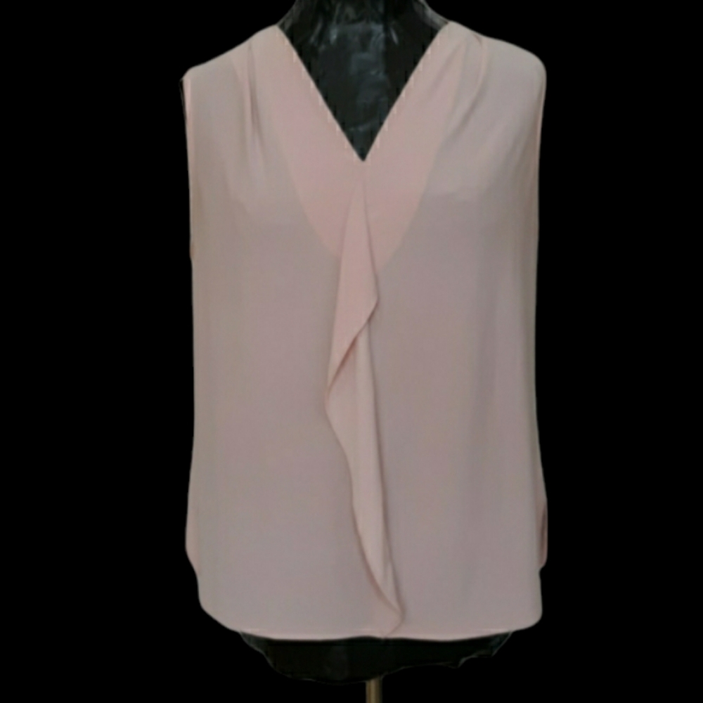 Roz & Ali 1X Pink Sleeveless Blouse